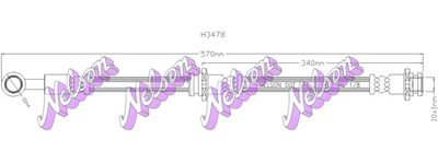 H3478 KAWE Тормозной шланг