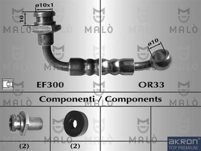 8951 AKRON-MALÒ Тормозной шланг