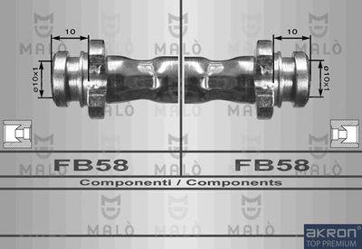 80012 AKRON-MALÒ Тормозной шланг