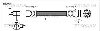 815018202 TRISCAN Тормозной шланг