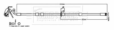 BBH8783 BORG & BECK Тормозной шланг