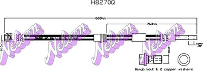 H8270Q KAWE Тормозной шланг