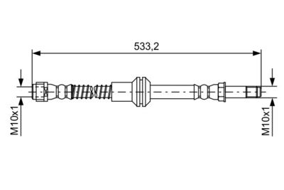 1987481609 BOSCH Тормозной шланг