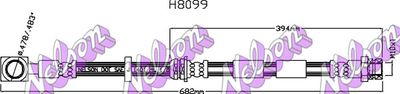 H8099 KAWE Тормозной шланг