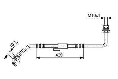 1987476511 BOSCH Тормозной шланг