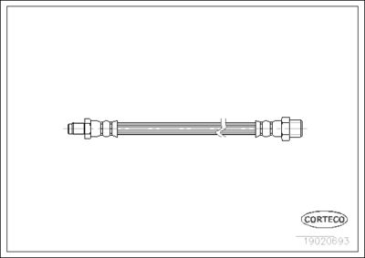19020693 CORTECO Тормозной шланг