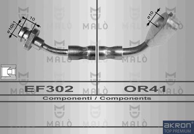 80085 AKRON-MALÒ Тормозной шланг