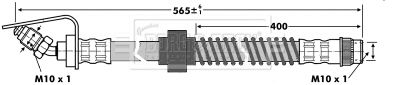 BBH6867 BORG & BECK Тормозной шланг