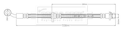 BBH8925 BORG & BECK Тормозной шланг