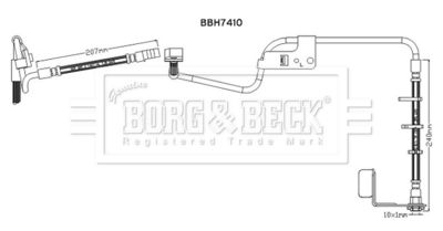 BBH7410 BORG & BECK Тормозной шланг