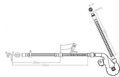 LVBH1602 MOTAQUIP Тормозной шланг
