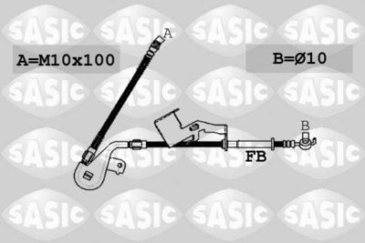 6600030 SASIC Тормозной шланг