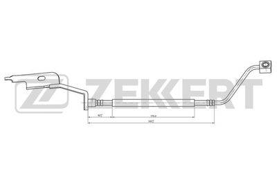 BS9487 ZEKKERT Тормозной шланг