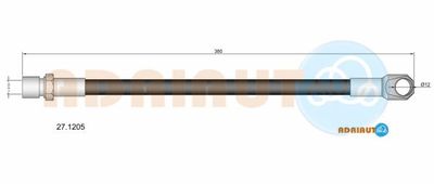 271205 ADRIAUTO Тормозной шланг