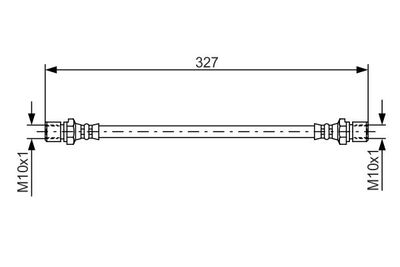 1987476017 BOSCH Тормозной шланг