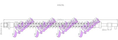 H4696 KAWE Тормозной шланг