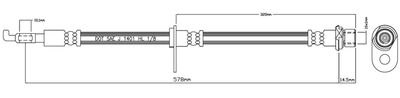 VBH1104 MOTAQUIP Тормозной шланг