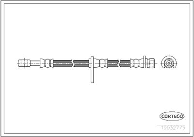 19032775 CORTECO Тормозной шланг