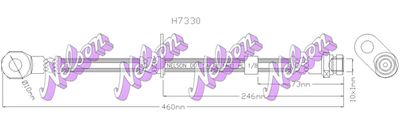 H7330 KAWE Тормозной шланг