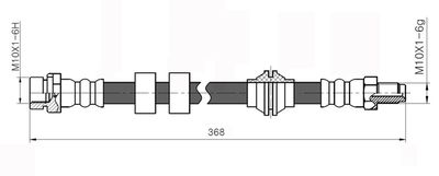 NBH6045 NATIONAL Тормозной шланг