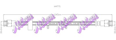 H4771 KAWE Тормозной шланг