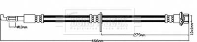 BBH8037 BORG & BECK Тормозной шланг