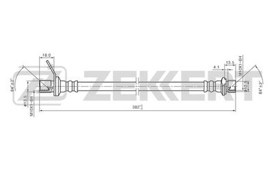 BS9262 ZEKKERT Тормозной шланг