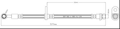 VBH1163 MOTAQUIP Тормозной шланг