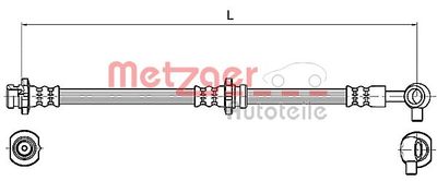 4110131 METZGER Тормозной шланг