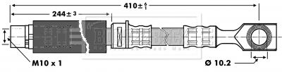 BBH6826 BORG & BECK Тормозной шланг