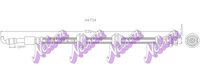 H4734 KAWE Тормозной шланг