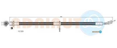 121233 ADRIAUTO Тормозной шланг