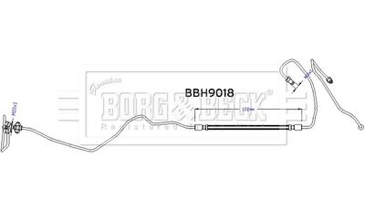 BBH9018 BORG & BECK Тормозной шланг