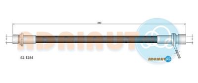 521284 ADRIAUTO Тормозной шланг