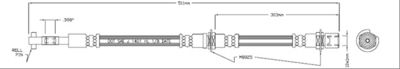 VBH731 MOTAQUIP Тормозной шланг