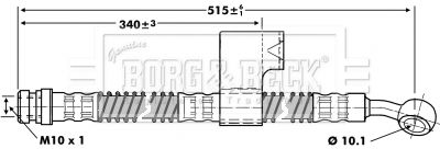 BBH6798 BORG & BECK Тормозной шланг