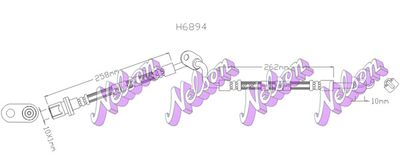 H6894 KAWE Тормозной шланг