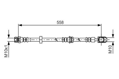 1987481632 BOSCH Тормозной шланг