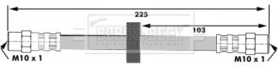 BBH6025 BORG & BECK Тормозной шланг