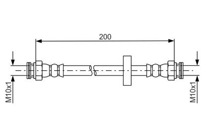 1987481670 BOSCH Тормозной шланг