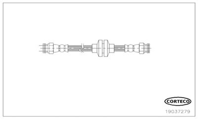 19037279 CORTECO Тормозной шланг