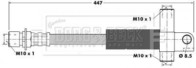 BBH6167 BORG & BECK Тормозной шланг