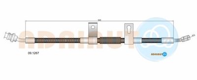 091267 ADRIAUTO Тормозной шланг