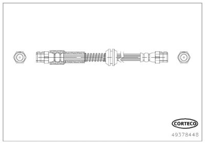 49378448 CORTECO Тормозной шланг