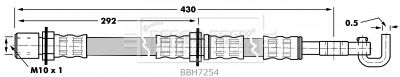 BBH7254 BORG & BECK Тормозной шланг