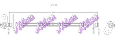 H6298 KAWE Тормозной шланг