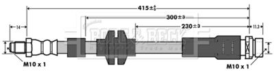 BBH7376 BORG & BECK Тормозной шланг