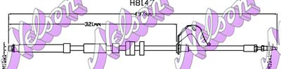 H8147 KAWE Тормозной шланг