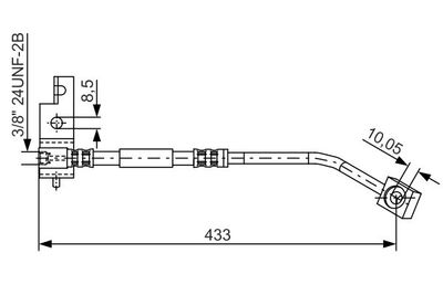 1987476149 BOSCH Тормозной шланг