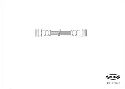 49392873 CORTECO Тормозной шланг